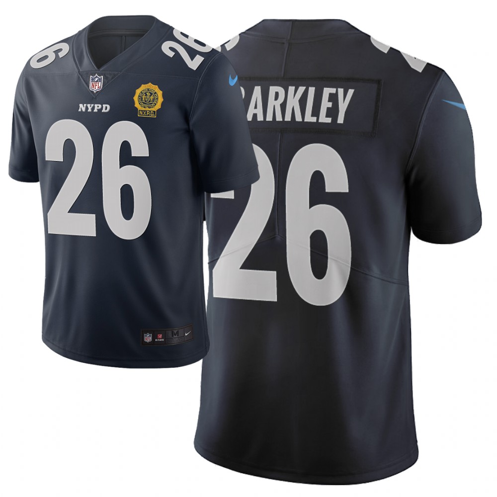 Men Nike NFL New York Giants #26 saquon barkley Limited city edition navy jersey->philadelphia eagles->NFL Jersey